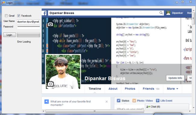 Login for FB
